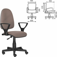 Компьютерное офисное кресло BRABIX Prestige Ergo MG-311, с подлокотниками 531873