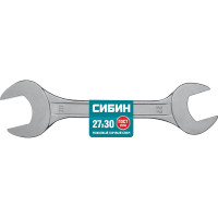 Рожковый гаечный ключ СИБИН 27014-27-30