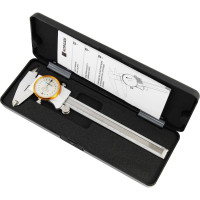 Штангенциркуль с круговой шкалой NORGAU 300 мм, 0.02 мм, тип NCR-3002 с поверкой 040027030/П