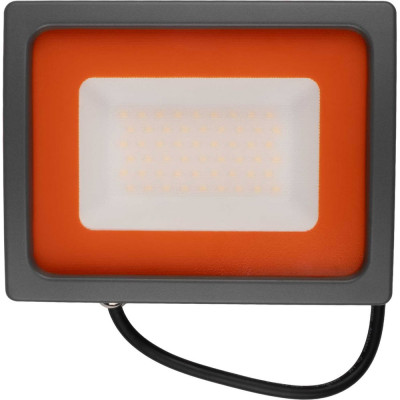 Светодиодный прожектор Jazzway PFL-SC 50Вт 3000К IP65 190-260В закаленное матовое стекло (ТЕПЛЫЙ БЕЛЫЙ СВЕТ) 5010079