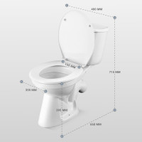 Унитаз-компакт Santek БРИЗ 1.WH30.2.138, 00000040414 1WH302138
