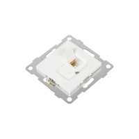 Компьютерная розетка GUSI ELECTRIC Ugra МЕХ RJ45, одинарная, СУ, белый С11К1-001