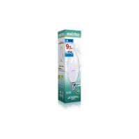 Светодиодная лампа Smartbuy LED свеча на ветру, матовая C37-9,5W/6000/E14 SBL-C37Can-9_5-60K-E14