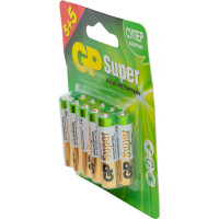 Алкалиновые батарейки GP Super Alkaline 24А ААA - 5+5 шт. 24A5/5-2CR10