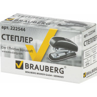 Степлер BRAUBERG №10 Nero, черный, 222544