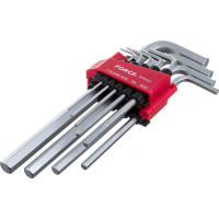 Набор Г-образных дюймовых средних шестигранников FORCE 5093LS