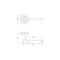 Раздельная ручка PUNTO AXIS ZR BL-24 чёрный 41077