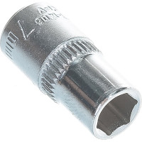 Головка торцевая короткая (7 мм; CrV; 1/4DR) YATO YT-1406