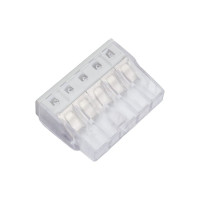 Компактная клемма СМК ЭРА NO-224-31 серия 205, 5 отверстий, 0,5-2,5 мм Б0043949