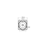 Поворотная ручка ARMADILLO WC-BOLT BK6/SQ-21SN/CP-3 матовый никель/хром 20423