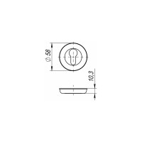 Накладка под цилиндр Fuaro ET SM MAB-6 темная бронза 29593