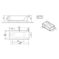 Каркас для ванны AM.PM Spirit 170х75 см W72A-170-075W-R2