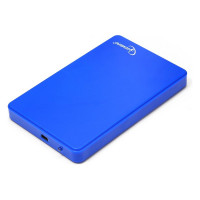 Внешний корпус Gembird USB 2.0 для 2.5" HDD/SSD, порт mini USB, SATA III, пластик, синий, EE2-U2S-40P-B