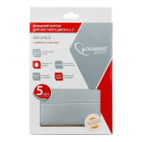 Внешний корпус Gembird USB 3.0 для 2.5" HDD/SSD, порт USB, SATA III, металл, серебристый, коробка EE2-U3S-2-S