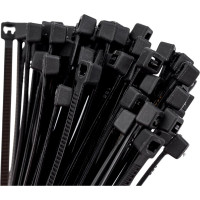 Нейлоновый хомут Smartbuy 2,5х100, черный 100 шт. SBE-CT-25-100-b