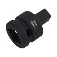 Переходник ударный с шариковым фиксатором (1/2"Fx3/8"M) KING TONY 4873P