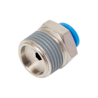 Фитинг цанговый прямой с наружной резьбой 3/8M для трубки диаметром 4 мм SHPI PC 04-R03