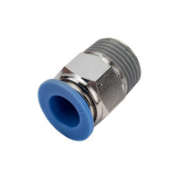 Фитинг цанговый прямой с наружной резьбой 1/2M для трубки диаметром 12 мм SHPI PC 12-R04