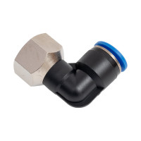 Фитинг цанговый угловой с внутренней резьбой 1/2F для трубки диаметром 12 мм SHPI PLF 12-R04