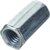 Переходная гайка Стройбат DIN 6334 М 5 белый цинк 1 шт 336190