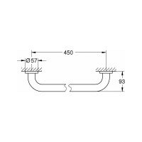 Ручка для ванной Grohe Essentials, 450 мм 40793001