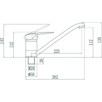 Смеситель для кухни Fmark черный FM4904H 23119