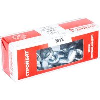 Барашковая гайка Стройбат DIN315 М12 белый цинк 25 шт 307640