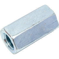 Переходная гайка Стройбат DIN 6334 М14 белый цинк 6 шт 307810