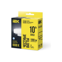 Лампа IEK LED T75 таблетка 10вт 230В 6500К GX53 LLE-T80-10-230-65-GX53