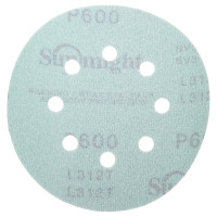Круг шлифовальный FILM L312T (5 шт; 125 мм; на липучке; 8 отв; зелёный; P600) SUNMIGHT 53218R