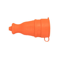 Каучуковая переносная розетка EKF с защитной крышкой, 230В, 2P+PE, 16A, IP44, PRO RPS-012-16-230-44-ro