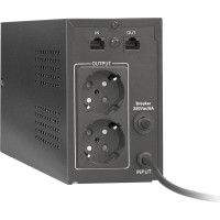 Источник бесперебойного питания ExeGate Power Back BNB-850.LED.AVR.EURO.RJ <850VA/480W, LED, AVR, 2 евророзетки, RJ45/11, Black> 285475