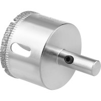 Коронка с центрирующим сверлом по стеклу и керамике (42х55 мм) Vertextools 336-42-55