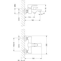 Смеситель для ванны Lemark Evitta LM0514C