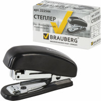 Степлер BRAUBERG №10 Nero, черный, 222544