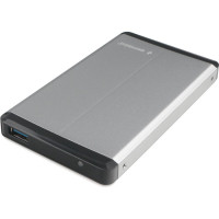 Внешний корпус Gembird USB 3.0 для 2.5" HDD/SSD, порт USB, SATA III, металл, серебристый, коробка EE2-U3S-2-S