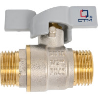 Шаровой кран для воды СТМ СТАНДАРТ 1/2", ш/ш, бабочка CWMMB012