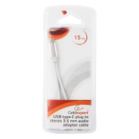 Переходник USB Cablexpert USB Type-C/Jack3.5 F+Type-C F блистер CCA-UC3.5F-02-W