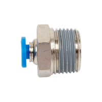 Фитинг цанговый прямой с наружной резьбой 3/8M для трубки диаметром 4 мм SHPI PC 04-R03