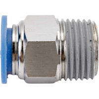 Фитинг цанговый прямой с наружной резьбой 1/2M для трубки диаметром 12 мм SHPI PC 12-R04