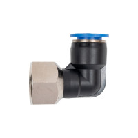 Фитинг цанговый угловой с внутренней резьбой 1/2F для трубки диаметром 12 мм SHPI PLF 12-R04