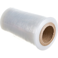 Стрейч пленка компакт первый сорт ПАКПОЛИМЕР прозрачная 125мм 350гр 38 20мкм