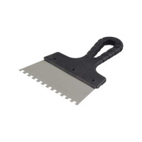 Зубчатый шпатель с антикоррозийным покрытием 150мм зуб 8х8мм Jettools 6300