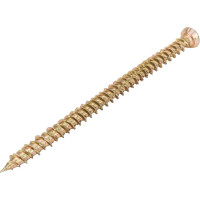 Шуруп по бетону Стройбат 7.5x112 мм, желтый цинк, 20 шт. 198460