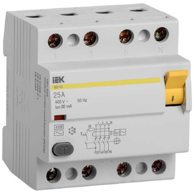 УЗО IEK MDV10-4-025-030 ВД1-63