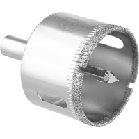 Коронка с центрирующим сверлом по стеклу и керамике (42х55 мм) Vertextools 336-42-55
