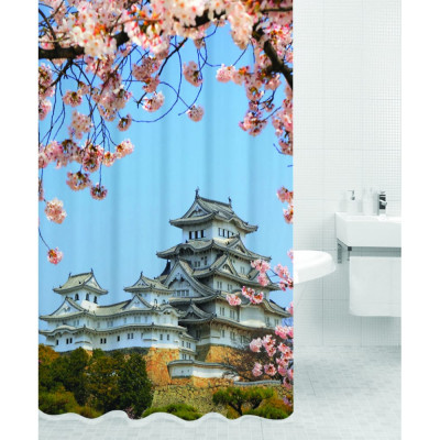 Штора для ванной комнаты Bath Plus KYOTO HOT Print DSP3023