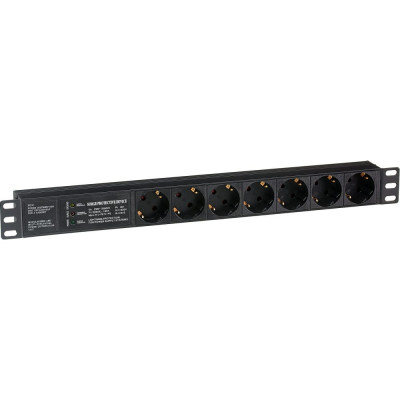 Блок розеток ExeGate ServerPro PDU-19H701 Al-7S-C14-SPD3 280836