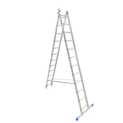 LadderBel Алюминиевая двухсекционная лестница 12 ступеней LS212