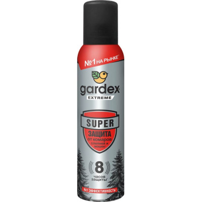 Gardex Extreme Super Аэрозоль от комаров и др. насекомых 150 мл NEW (24) 0140/1